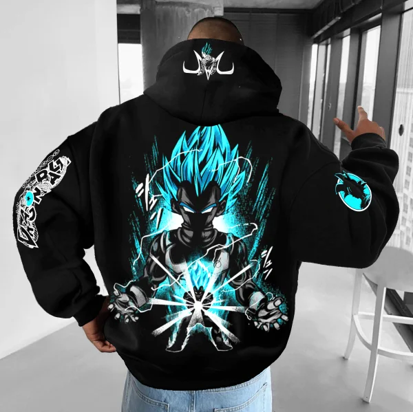 Super Saiyan Vegeta Printed Men's Hoodie