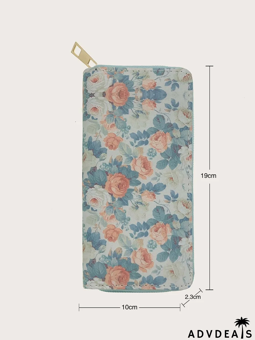 Floral Graphic Long Wallet