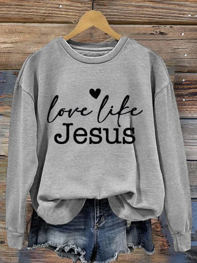 Faith Ladies Printed Long Sleeve Sweatshirt