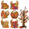 6 pi&egrave;ces corne d&rsquo;abondance bricolage, peinture en diamant, d&eacute;corations, d&eacute;corations, pendentifs d&eacute;coratifs