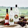 4 Pack DIY Rhinestone Drawstring Wine Gift Bags,  Diamond Painting Wine Decor Bag for Festival Gift Home Table Decor(Christmas)