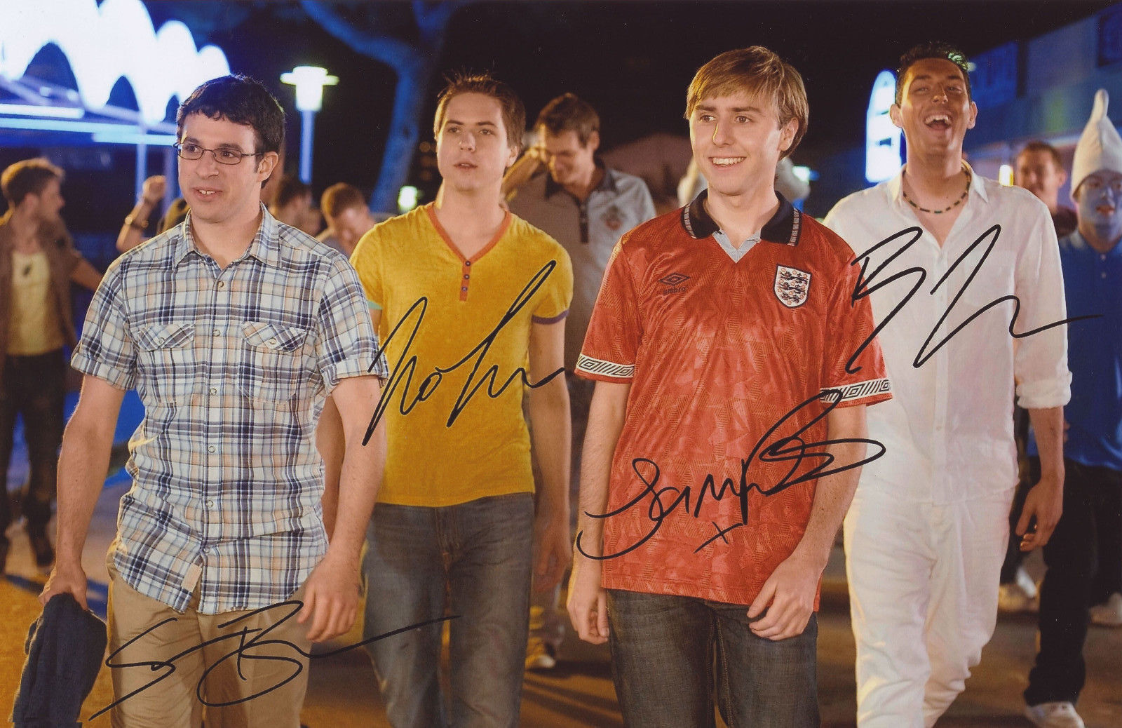 THE INBETWEENERS CAST AUTOGRAPH SIGNED PP Photo Poster painting POSTER