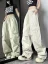 Hedirax Y2k Women Cargo Pants American Hop High Waist Wide Leg Trousers Casual Loose Streetwear Female Vintage Pockets Pants