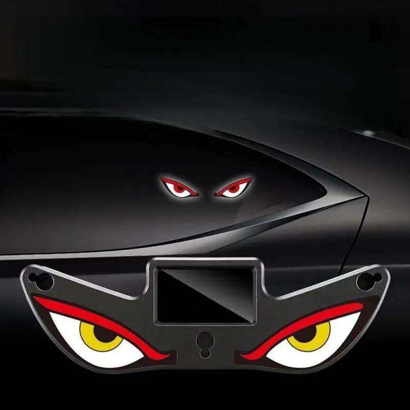 Car emoji devil eye LED headlights