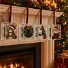 4Pcs Christmas DIY Diamond Painting Clear Acrylic Ornaments Cash Slot