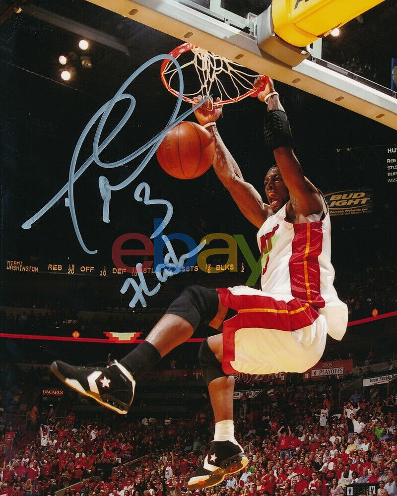 Dwyane Wade Heat Signed 8x10 Photo Poster painting Autograph Auto reprint