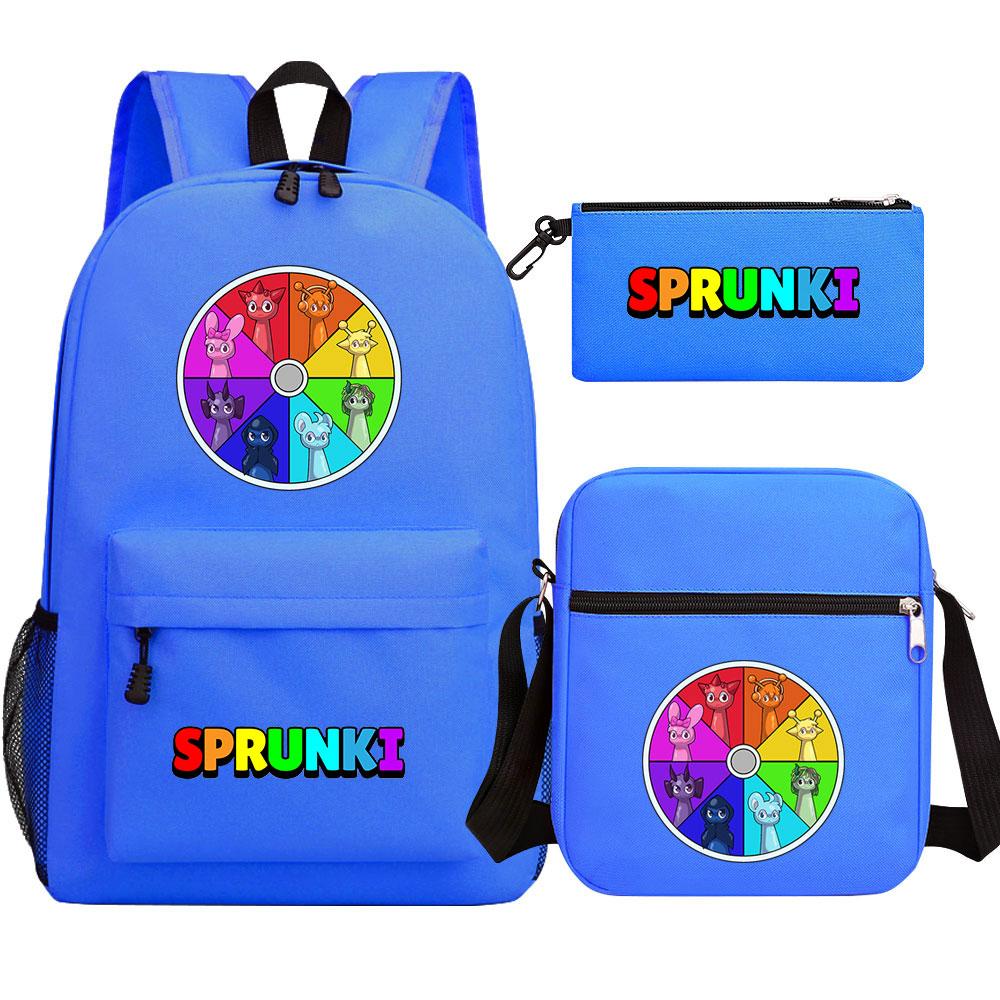 Mayoulove Sprunki Kids Backpack Durable Design with Adjustable Straps for School and Outdoor Activities-Mayoulove