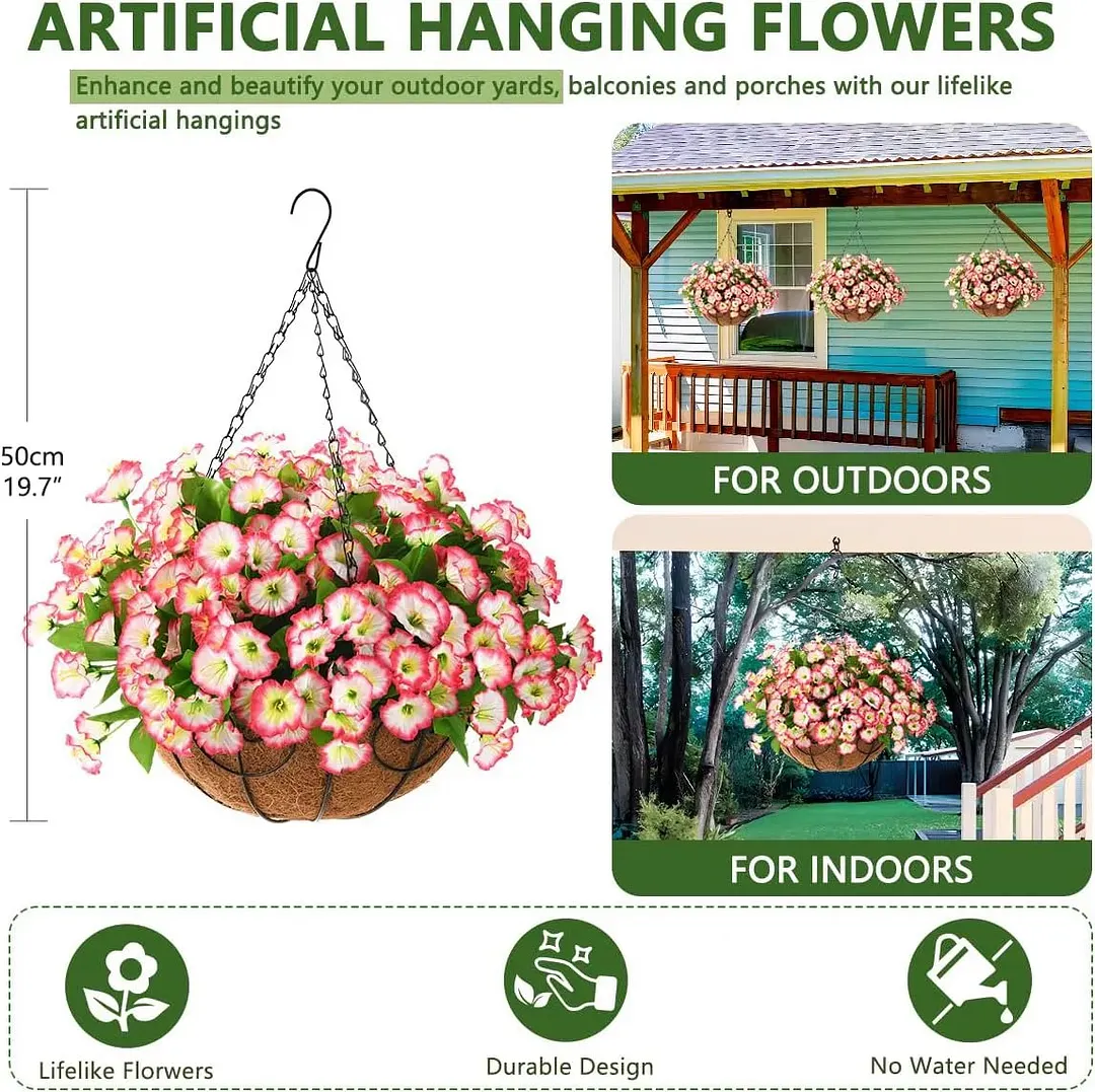 💖Last Day 49% OFF - UV Simulation Artificial Petunias