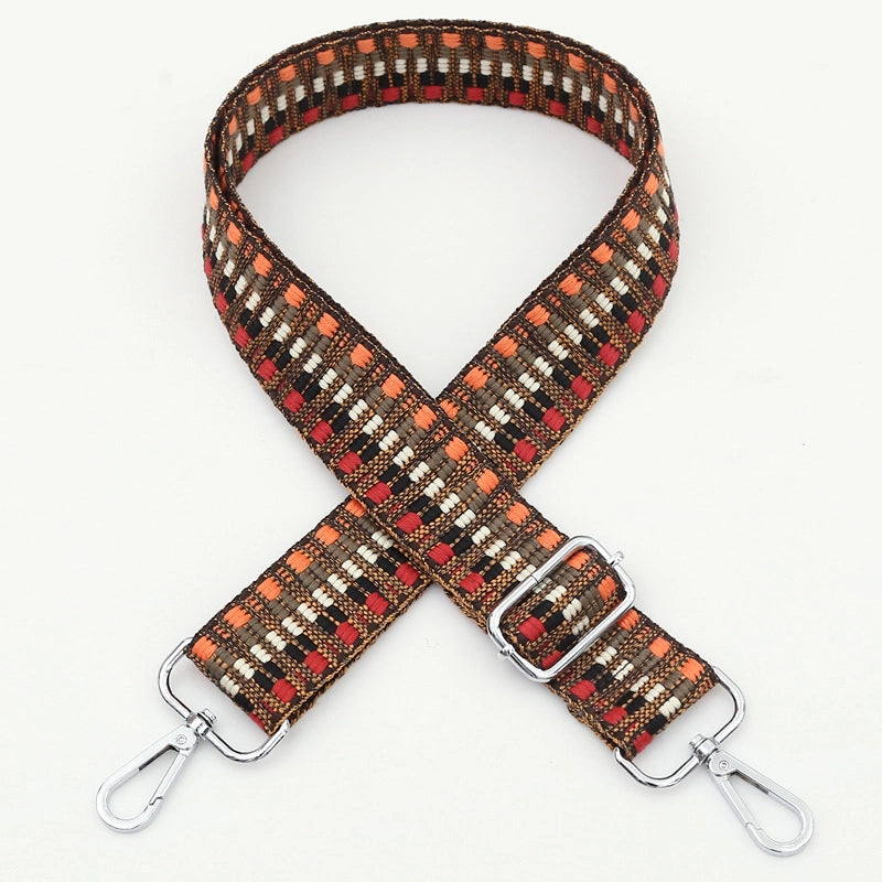 Polyester Cotton Stripe Bag Strap