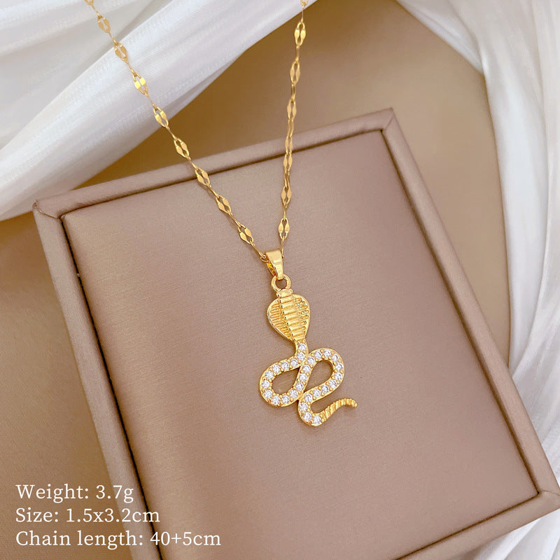 Moon Geometric Stainless Steel Stainless Steel Necklaces