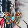 6pcs DIY Butterfly Full Drill Special Shaped Diamond Painting Keychain Gift
