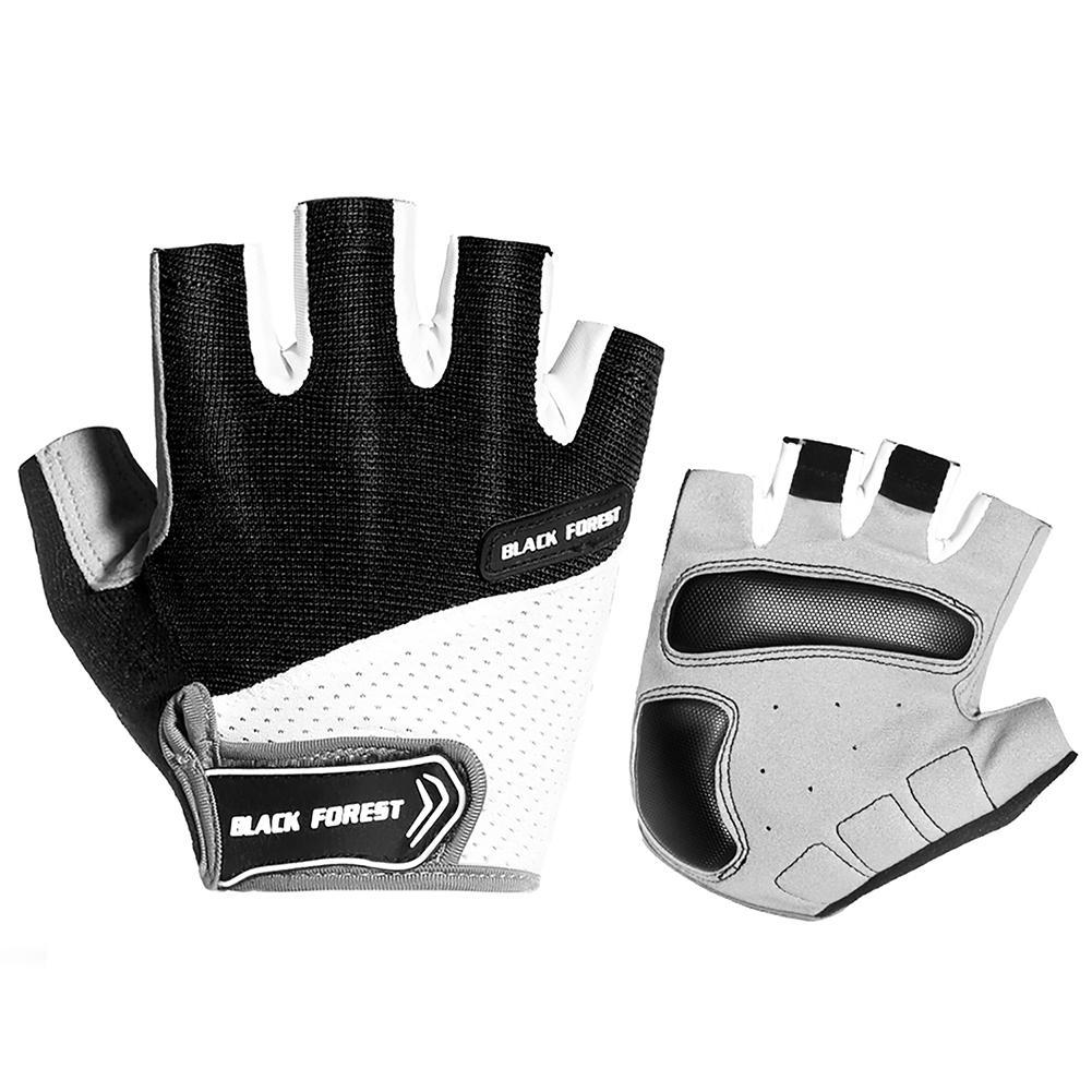 

Cycling Bicycle Sports Anti-Slip Men Women Breathable Half Finger Gloves, Black, 501 Original