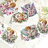 6PCS Diamond Painting Cupid Greeting Card Set with Envelopes for Adults Gifts
