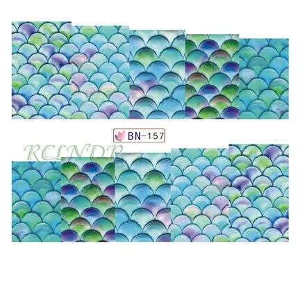 Water sticker for nail art decoration slider skull witch with rose flower watercolor ink design decal lacquer accessoires