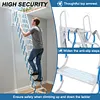 [US Local Warehouse] Ceiling Mount Attic Ladder Hidden Retractable Loft Ladder W/Pull Rod (Blue)