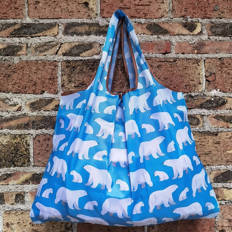 Spot Japanese Printed Environmental Bag Large 210T Supermarket Folding Shopping Bag Thickened Tote Bag Shopping Bag