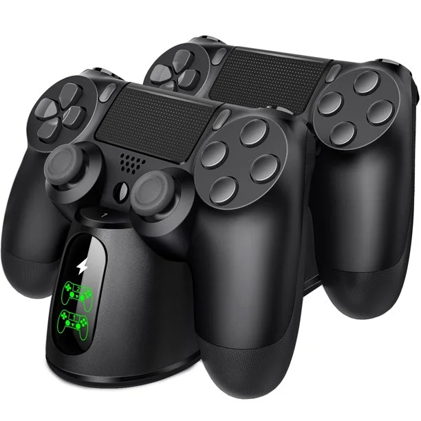 DinoFire PS4 Controller Charger for DualShock 4 Controller Charging Dock, Charger Station with LED Indicator for PS4