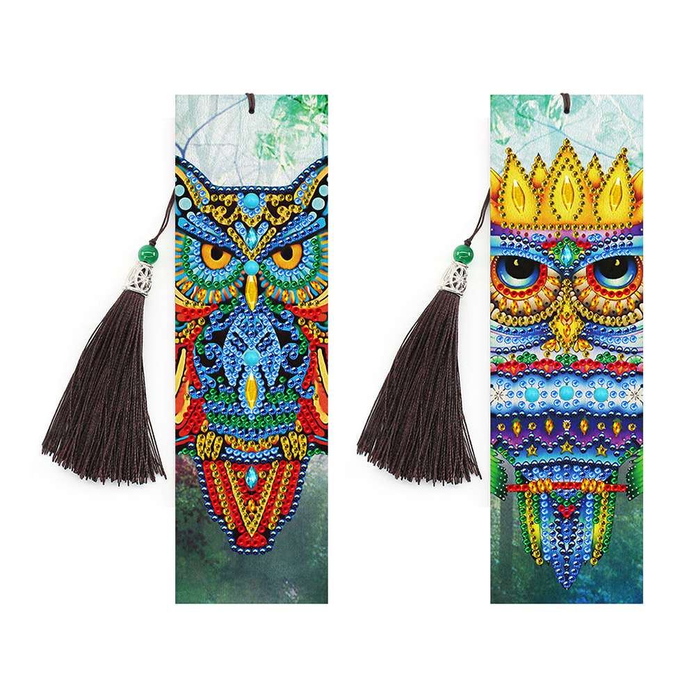 

2xBird-DIY Creative Diamond Tassel Bookmark, 501 Original