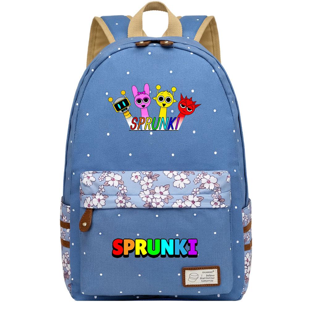 Mayoulove Sprunki Kids Backpack Lightweight Design with Multiple Pockets for School Adventures-Mayoulove