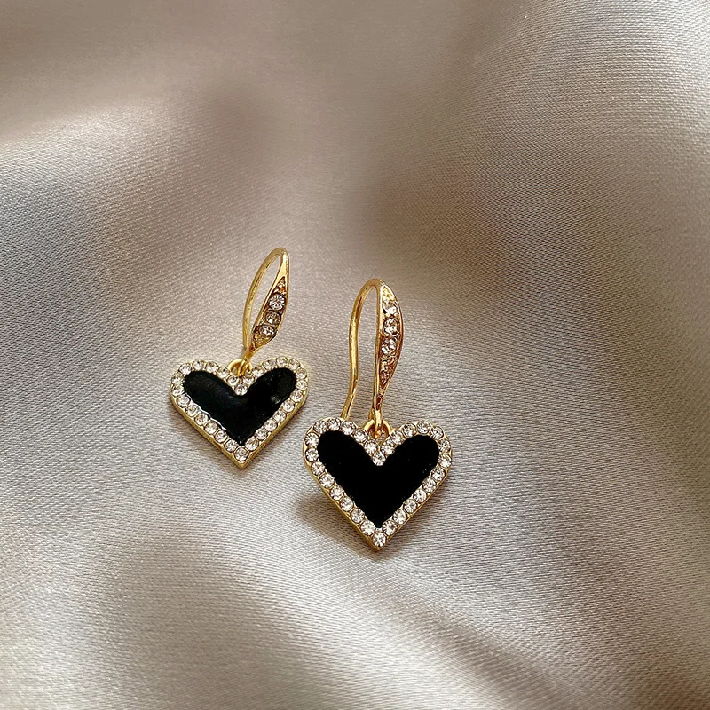 Zircon Heart Earrings