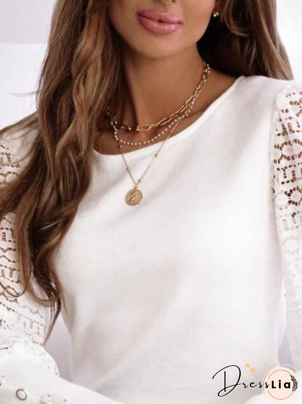 Long Sleeve Plain Buttoned Tops