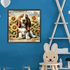 Diamond Painting-DIY Full Round Drill Garden Dog(40*40 CM)