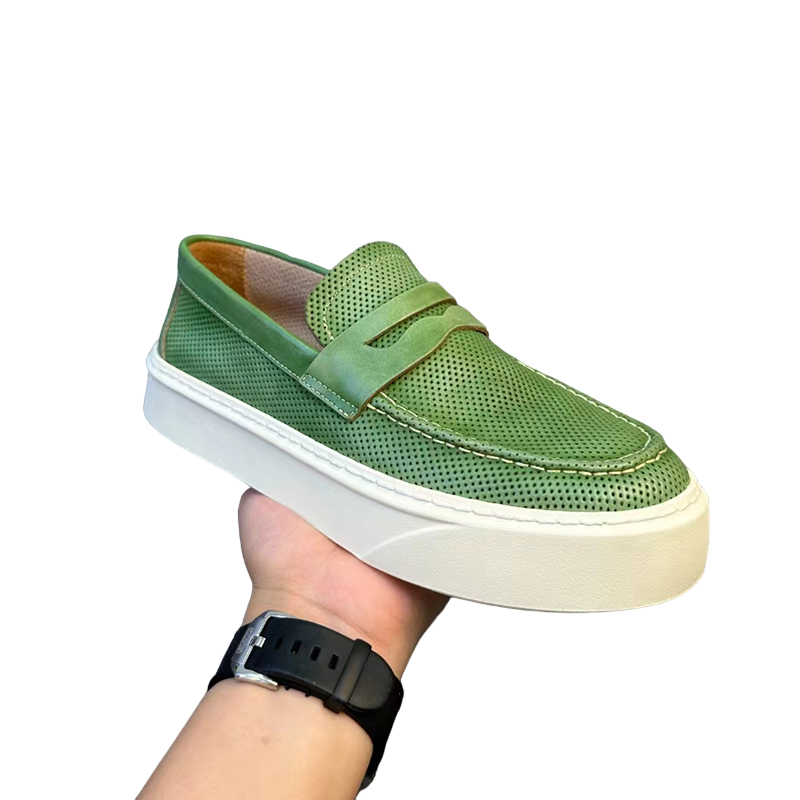 Handmade Retro Summer Cowhide Casual Loafers DANRRIO.COM DANRRIO