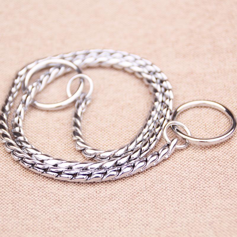 Dog Training Collars Snake P Choke Metal Slip Chain | 168DEAL