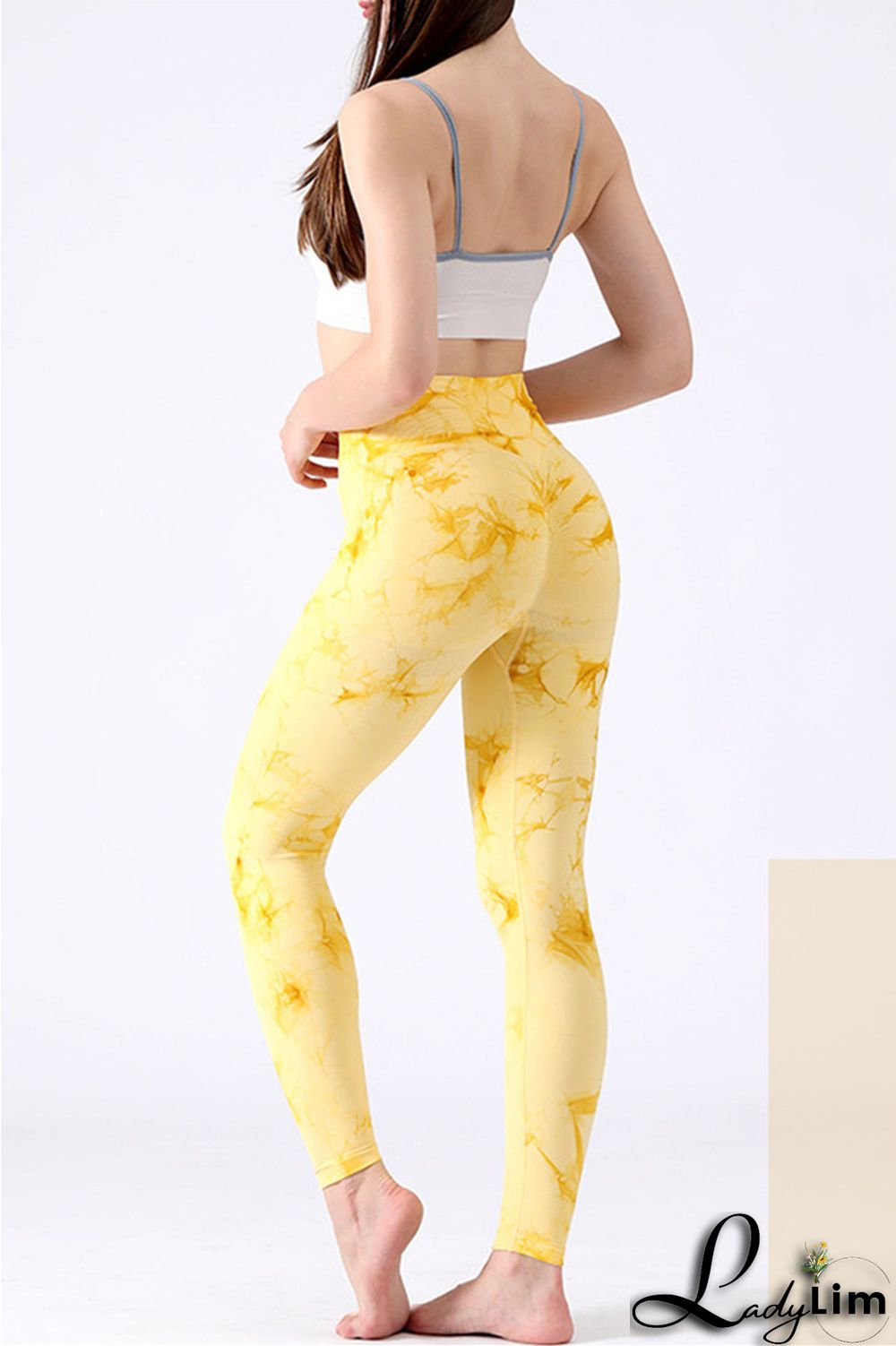 Black Casual Sportswear Print Basic Skinny High Waist Trousers