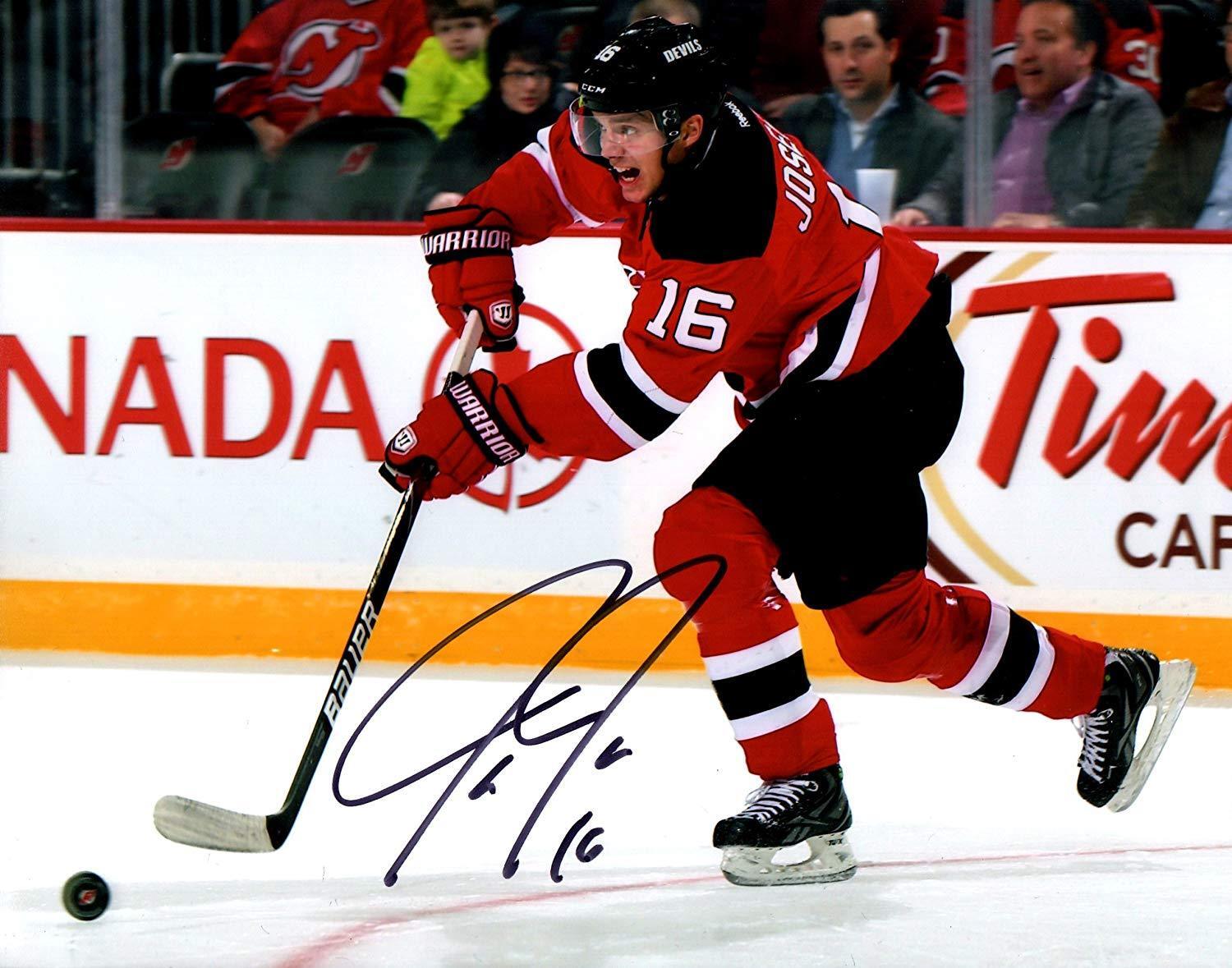 Jacob Josefson autographed signed 8x10 Photo Poster painting NHL New Jersey Devils