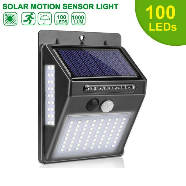 250 LED Solar Light Outdoor Solar Lamp Solar Powered Sunlight Waterproof PIR Motion Sensor Street Light for Garden Decoration
