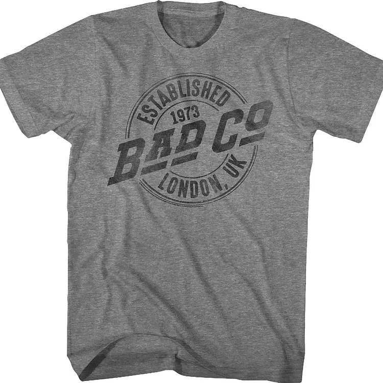 Established 1973 London UK Bad Company T-Shirt