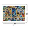(US Only)Cartoon Printed Cross Stitch Kit 120x84cm DIY 11CT Embroidery Craft Set Decor