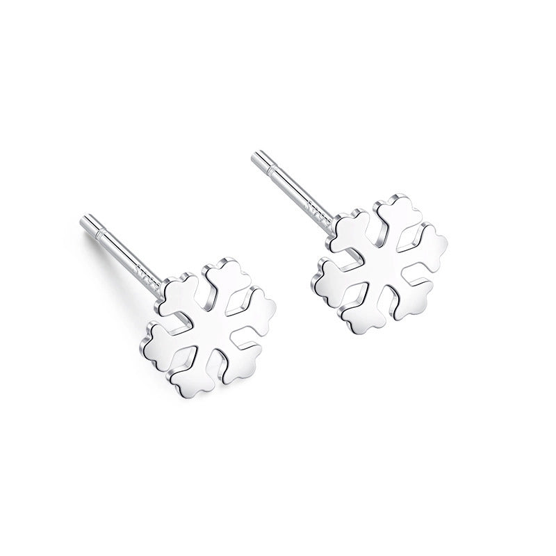 1 Pair 925 Sterling Silver Star Heart Shape Ear Studs