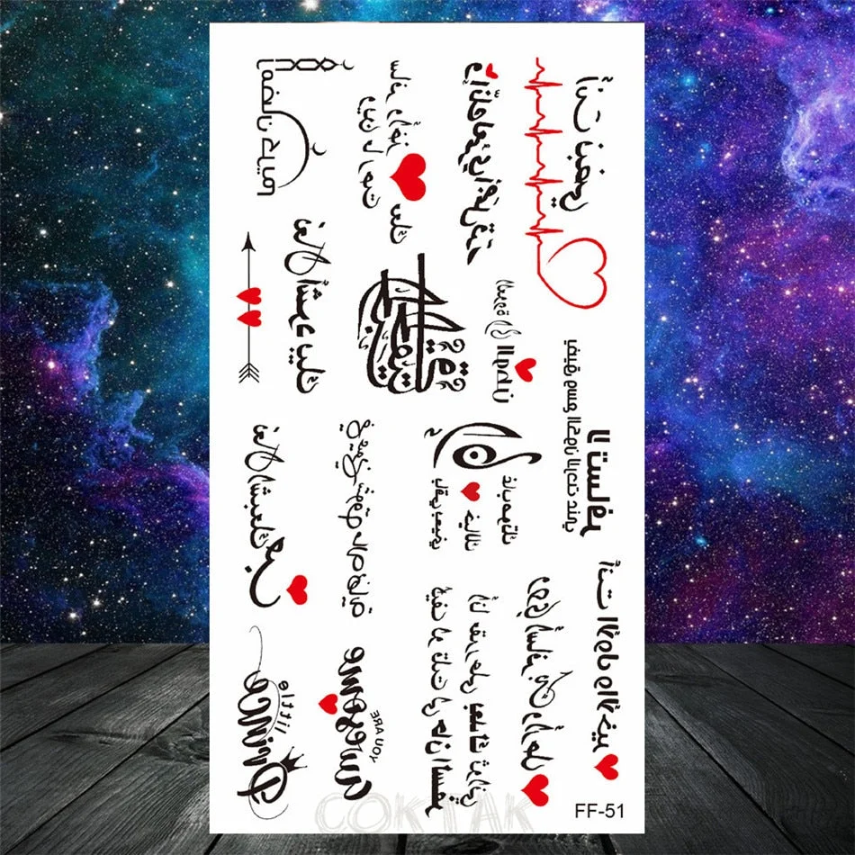 Owl Moth Jewelry Temporary Tattoo For Women Men Mandala Henna Flower Tattoo Mehndi Fake Pendants Geometric Tatoo Chest Back Lace