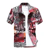 Gioiacombo&trade; Camicia a maniche corte da uomo estiva Camo Beach Vacation