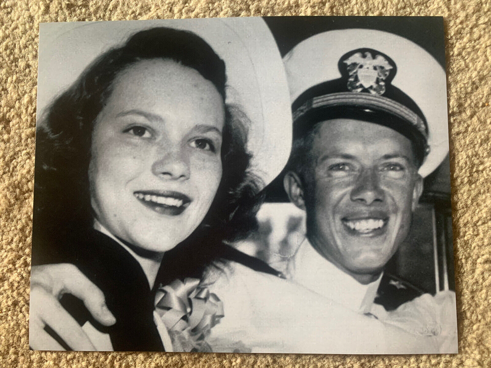 Jimmy & Rosalynn Carter President 8x10 B&W Promo Photo Poster painting #3