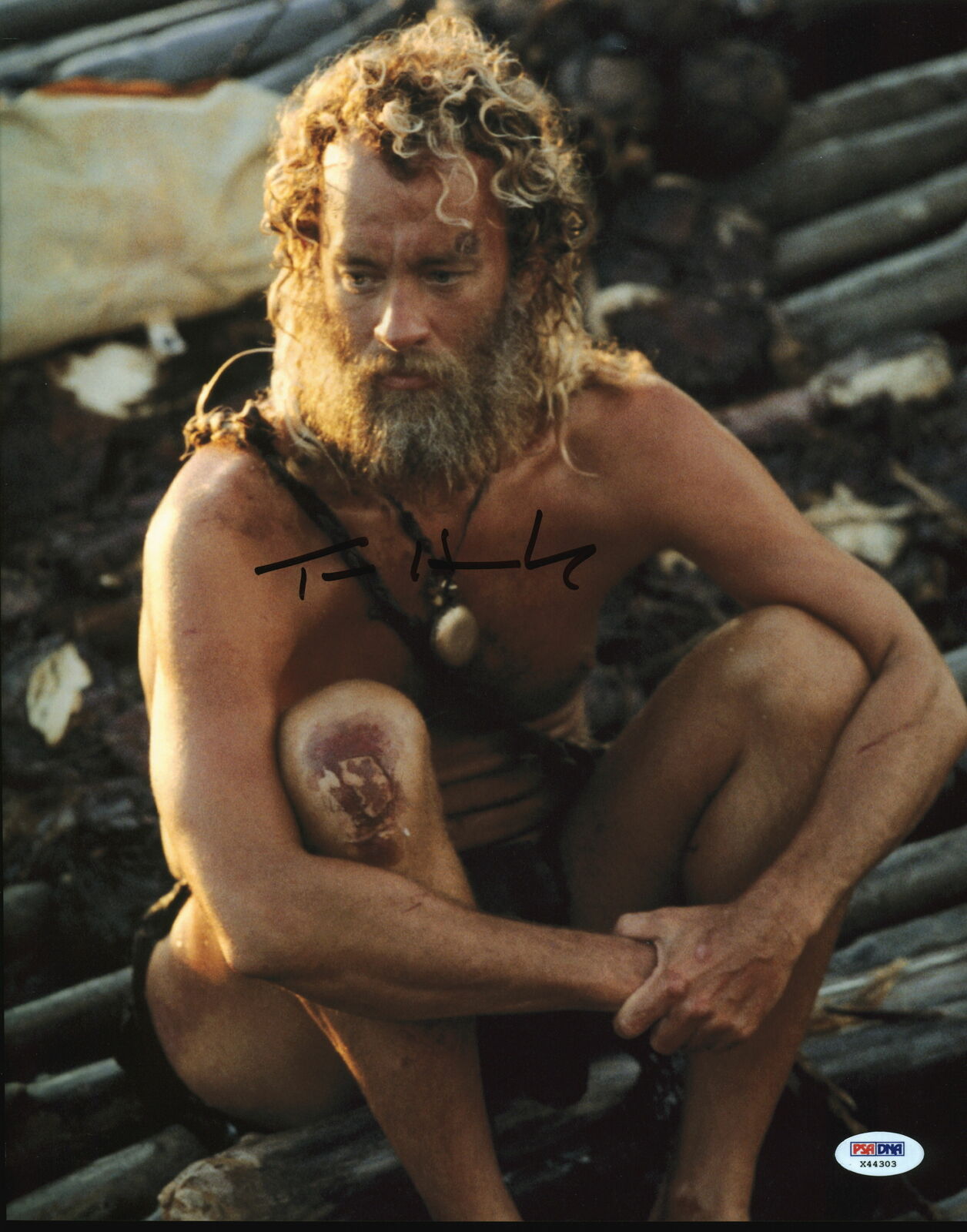 Tom Hanks Cast Away Authentic Signed 11x14 Photo Poster painting Autographed PSA/DNA #X44303