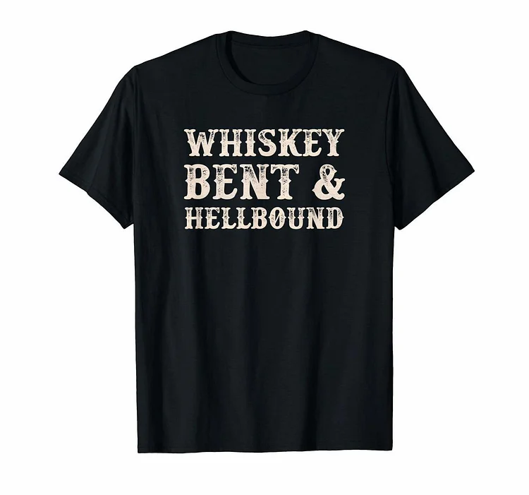 Whiskey Bent Hellbound T-Shirt Vintage Rockabilly T-Shirt - Heather Prints Shirts