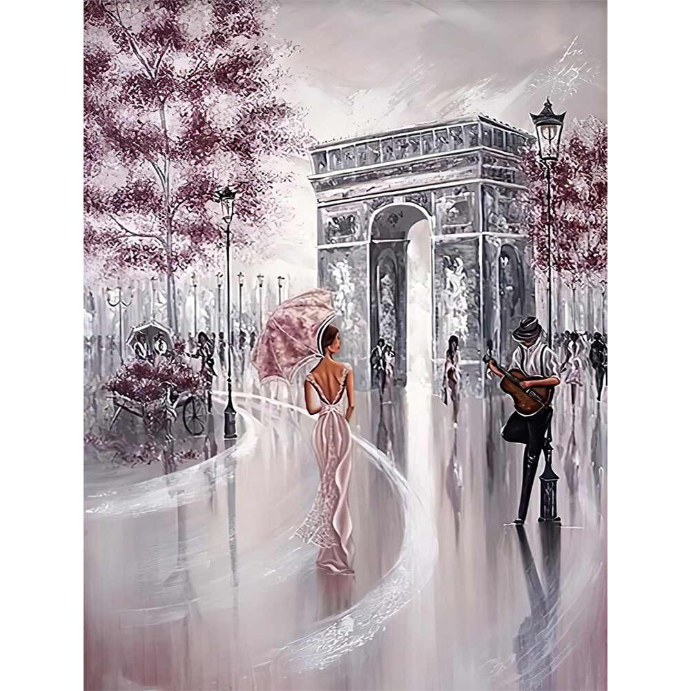 

Oil Painting Street - Square Drill Diamond Painting - 30*40CM, 501 Original