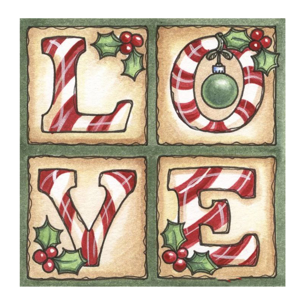 

LOVE Pattern - Round Drill Diamond Painting - 30*30CM, 501 Original