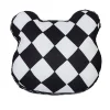 Black and White Rhombus Car Cushion Ice Silk Seat Cover Cushion