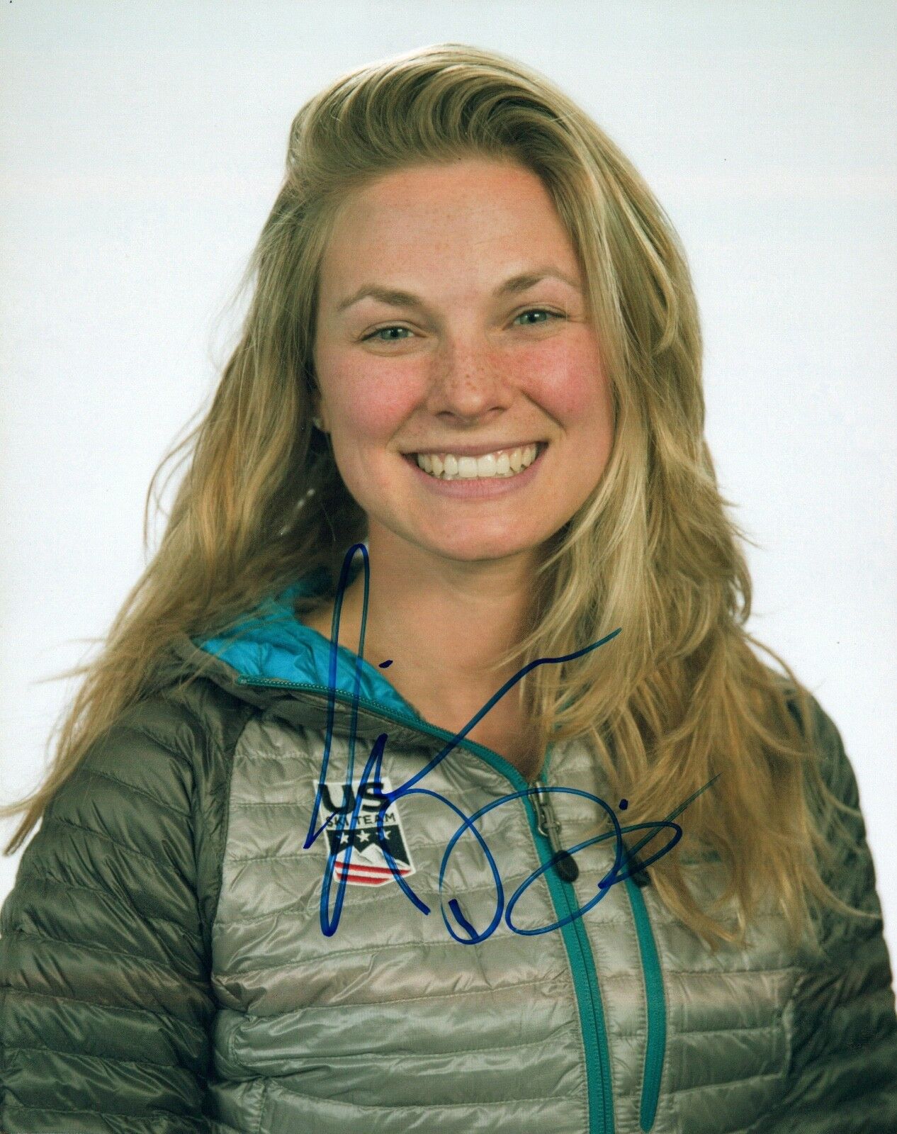 Jessie Diggins Jessica Signed 8x10 Photo Poster painting 2018 Olympics Cross Country Skiing COA