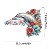 Delphin Tür Ecke Aufkleber - 5d DIY Handwerk Dekoration