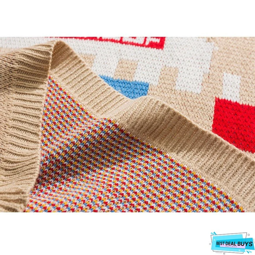 Funny Graphic Pattern Vest Sweater