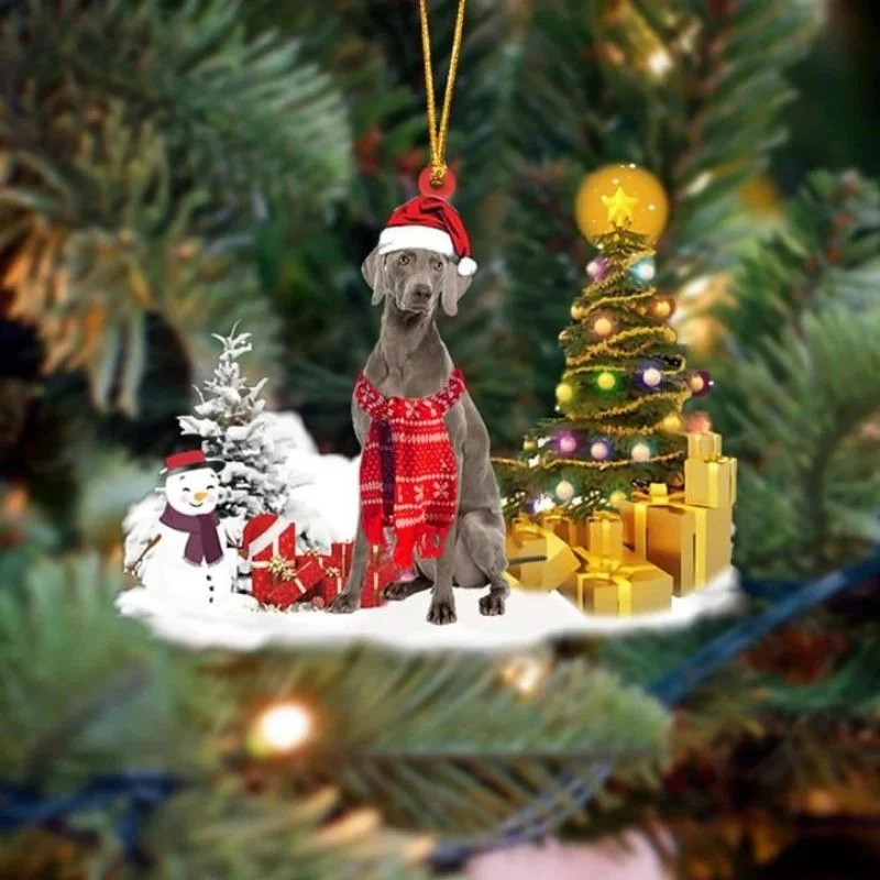 VigorDaily Weimaraner Christmas Ornament SM050