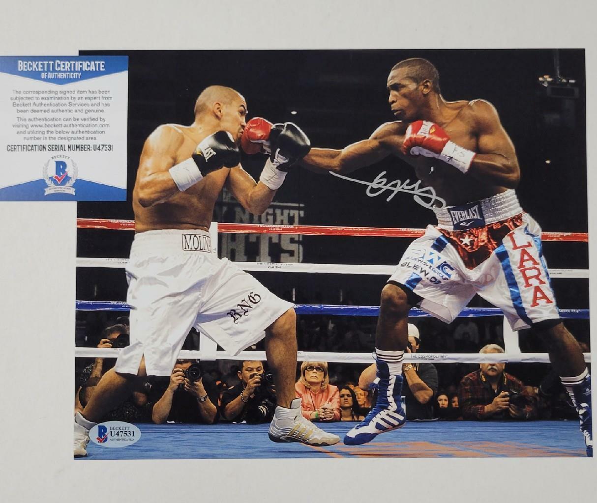 Erislandy Lara signed 8x10 Photo Poster painting Boxing Autograph ~ Beckett BAS COA