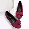 Gioiacombo&trade; Scarpe casual piatte con fiocco in pelle scamosciata da donna