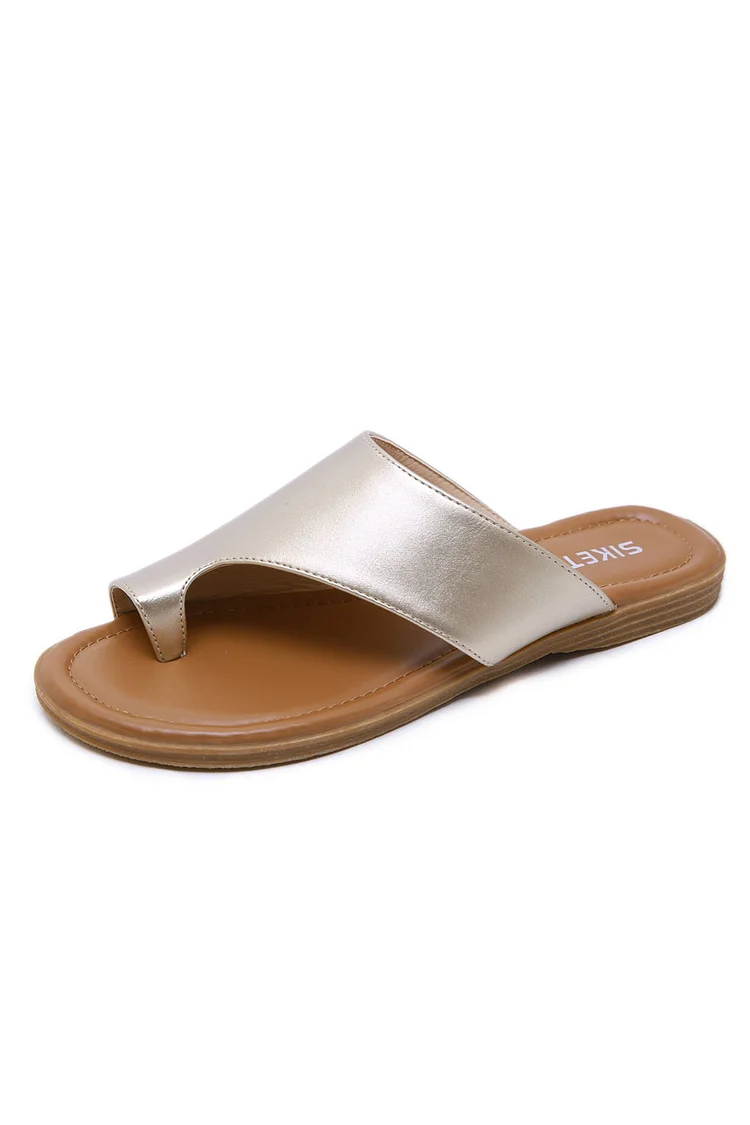 Toe Ring Slide Sandals