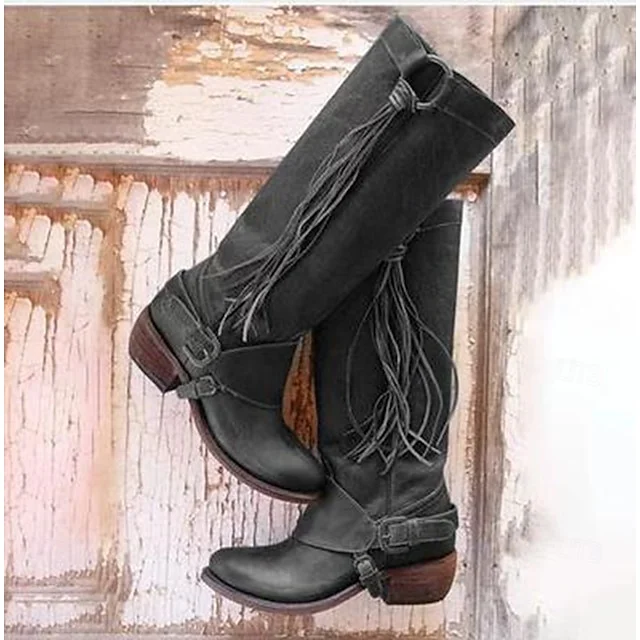 Retro Vintage Medieval Renaissance Shoes Western Boot Flat Jazz Boots Pirate Elven Solid Color Fancy Dress Men's Women's Pirate Halloween Carnival Masquerade Performance Casual Daily Adults' Shoes